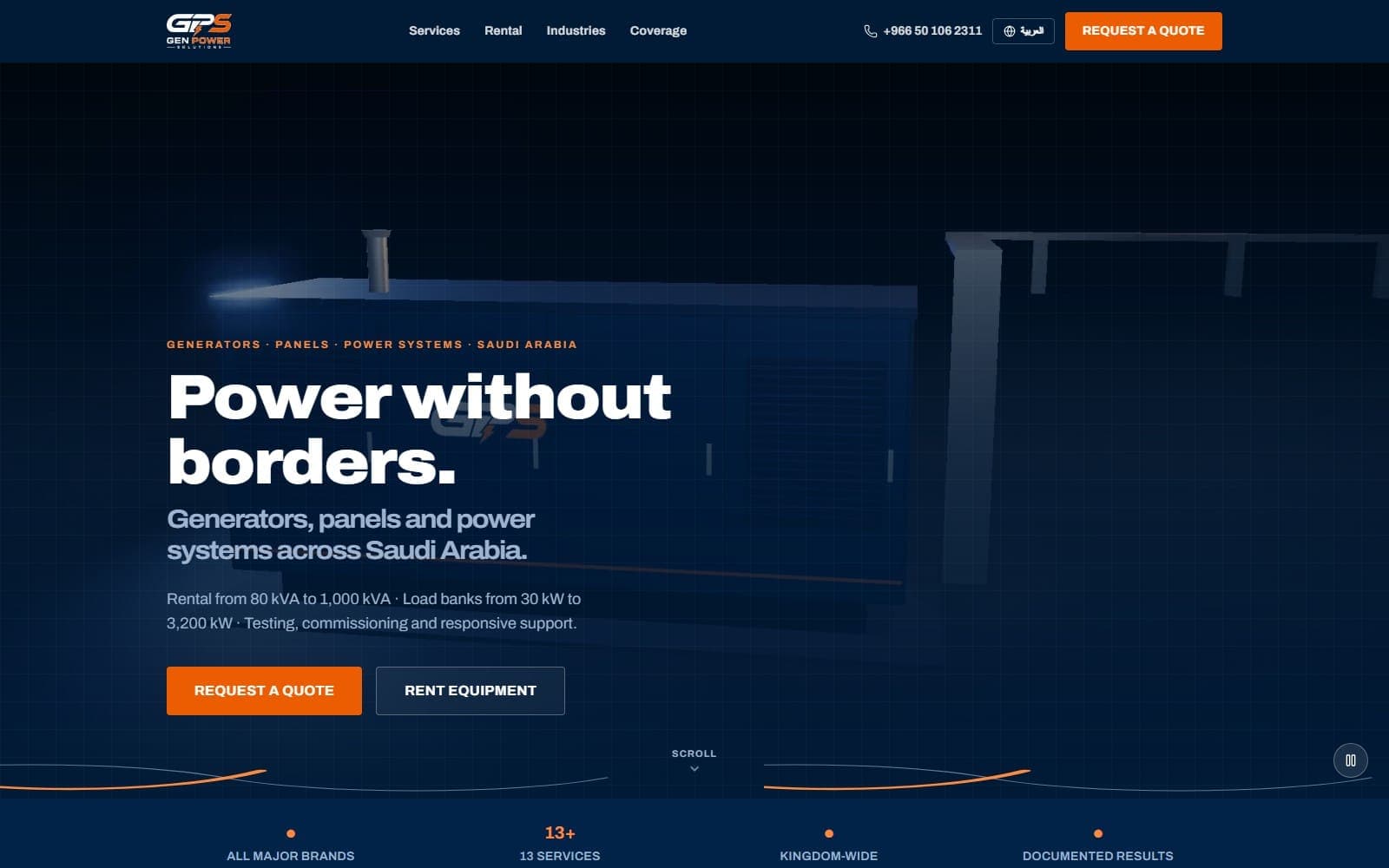 Gen Power Solutions corporate homepage